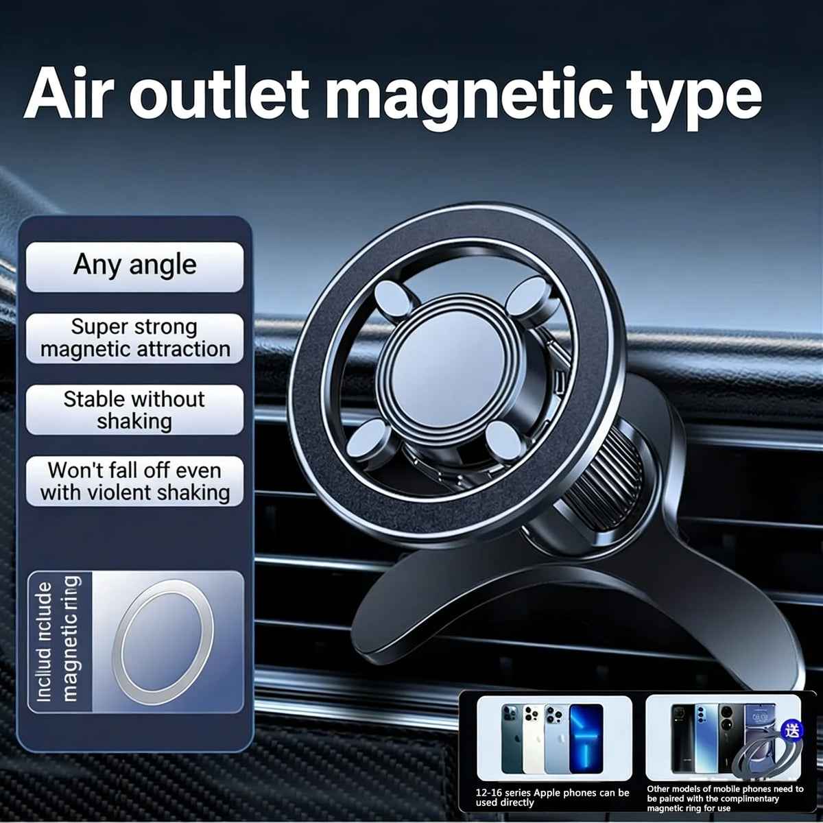 Ampovo MagSafe Air Vent Car Mount